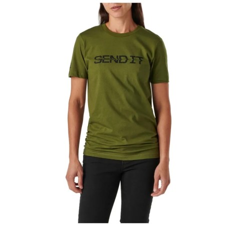 5.11  WOMENS SEND IT TEE MILITARY GREEN SIZE S  31226ZM
