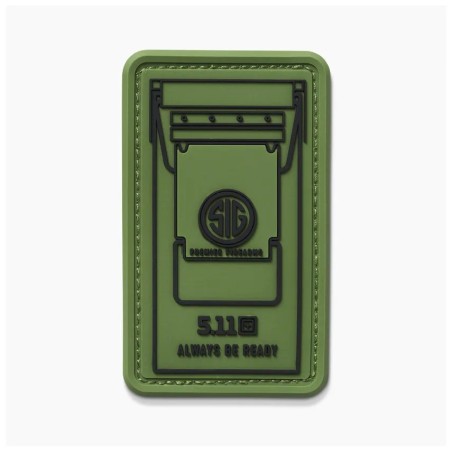 5.11 AMMO CAN PATCH GREEN 1SZ 6890225AOM