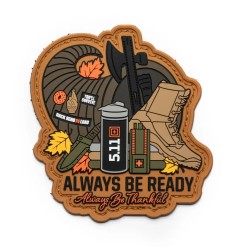5.11 ALWAYS BE THANKFUL PATCH ORANGE 92022