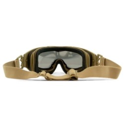 WILEY X SPEAR GOGGLE GREY/CLEAR/TAN FRAME SP29T