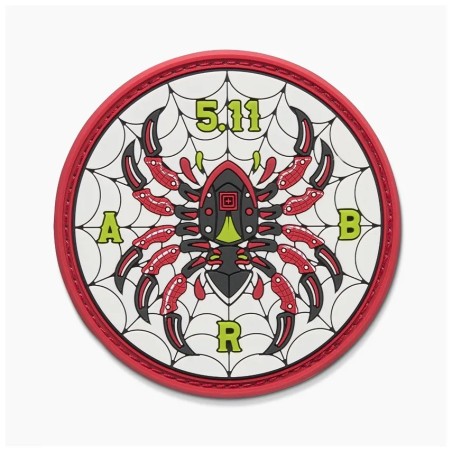 5.11 BLADED SPIDER PATCH CRIMSON 1SZ 92662AFU