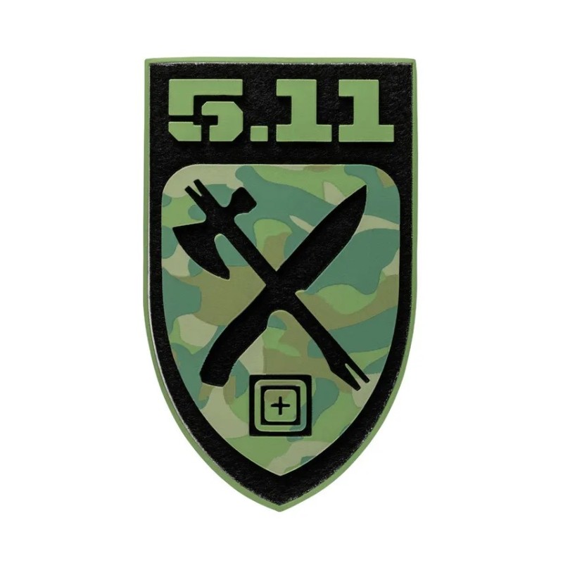 5.11 CAMO CAMPER PATCH GREEN 82082
