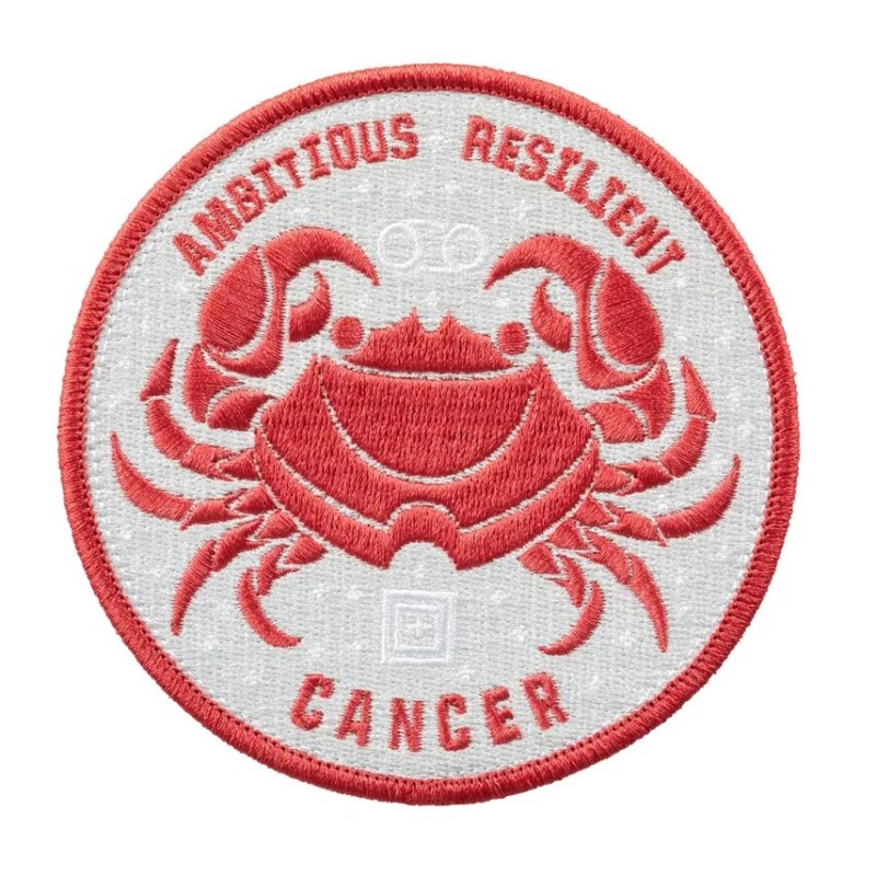 5.11 CANCER ZODIAC PATCH RED  82063