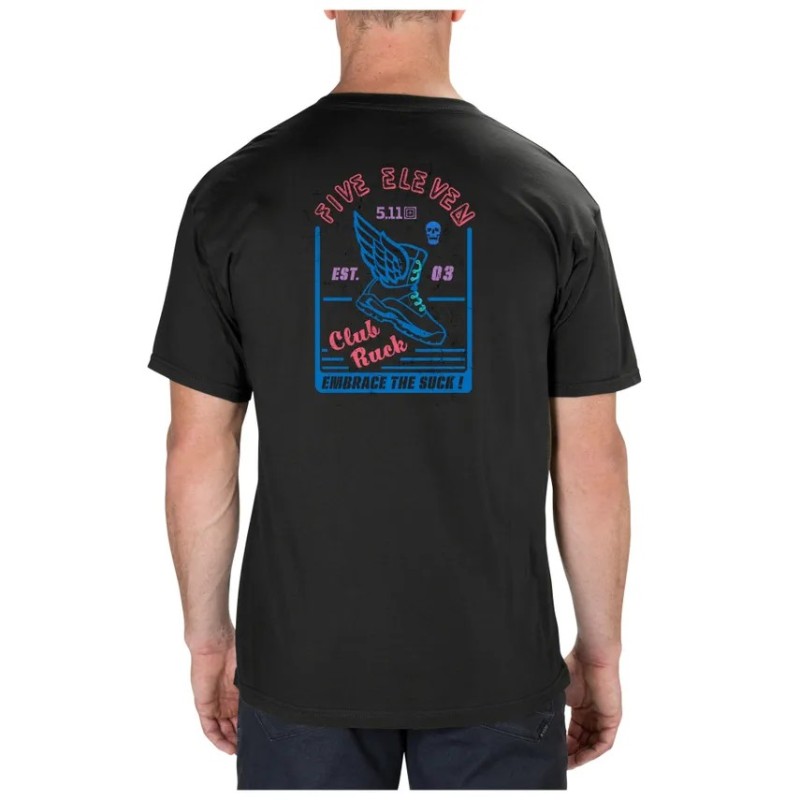 5.11 CLUB RUCK S/S TEE BLACK SIZE L 76070