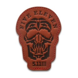 5.11 GUNS SKULL PATCH BROWN 92063