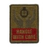 5.11 HANDLE WITH CARE PATCH GREEN 1SZ 92181