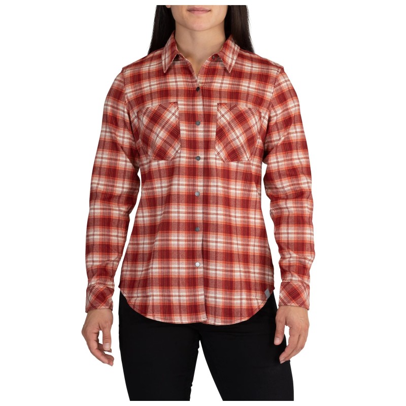 5.11 HANNA FLANNEL SANGRIA PLAID SIZE S  62391