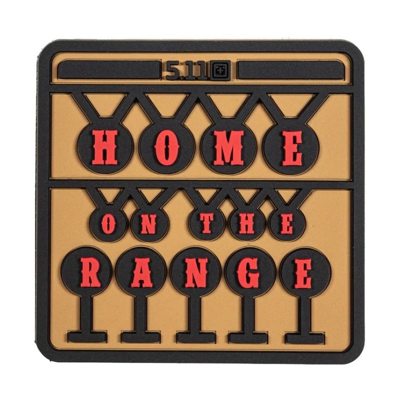 5.11 HOME ON THE RANGE PATCH BROWN 81939