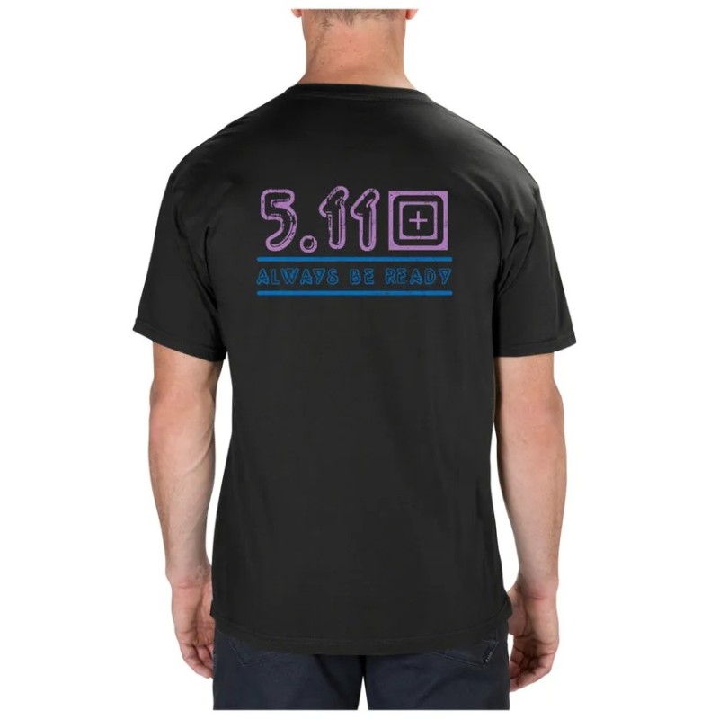 5.11 NEON LEGACY S/S TEE BLACK SIZE S 76061