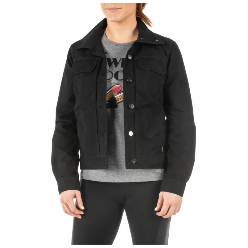 5.11 PENELOPE CANVAS JACKET BLACK SIZE S 38079