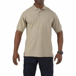 5.11 PROFESSIONAL SHORT SLEEVE POLO SILVER TAN SIZE M 41060