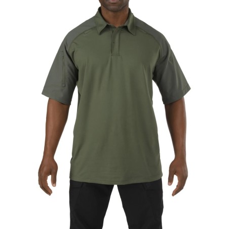 5.11 RAPID PERFORMNCE SHORT SLEEVE POLO TDU GREEN SIZE M 41018