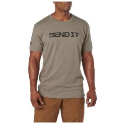 5.11 SEND IT TEE STONE HEATHER SIZE S  4124321