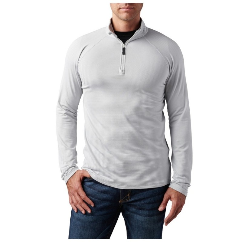 5.11 STRATOS 1/4 ZIP CINDER SIZE S 72235