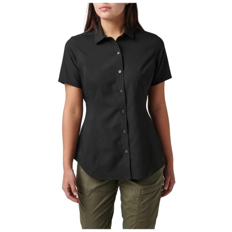 5.11 WOMENS JANET S/S SHIRT BLACK SIZE S 61337