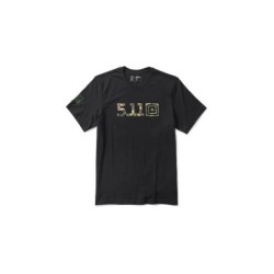 5.11 WOODLAND CAMO FILL SS TEE BLACK SIZE 2XL 76327
