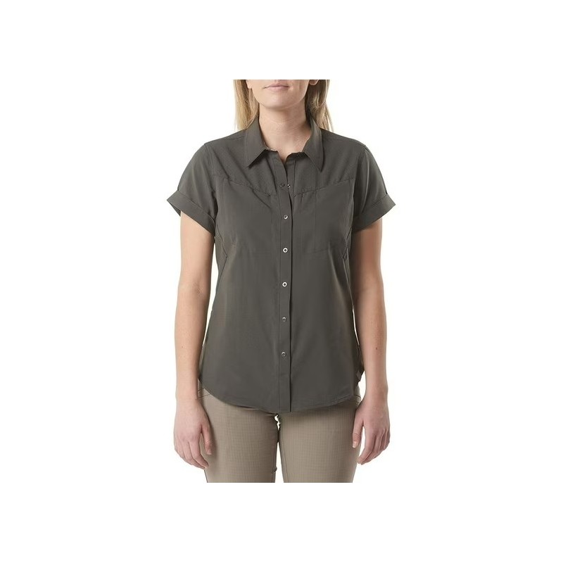 5.11 WOMENS FREE DOM FLEX SHORT SLEEVE SHIRT GRENADE SIZE S  61311