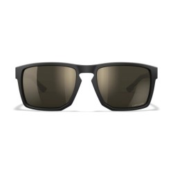 WILEY X FOUNDER CAPTIVATE TUNGSTEN MIRROR/MATTE BLACK AND TAN FRAME