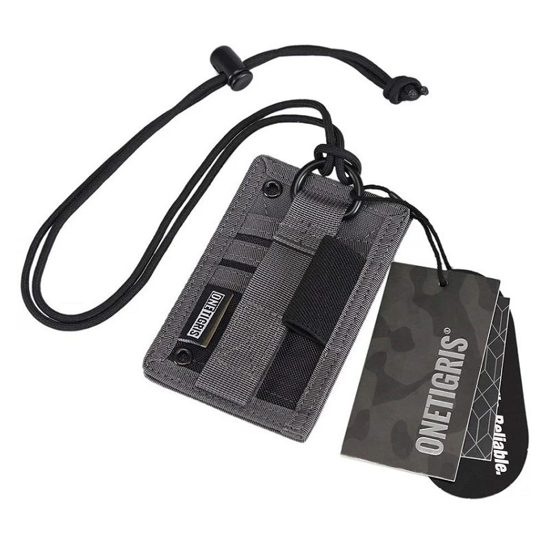 ONE TIGRIS SHOT PUT ID CARD HOLDER SHADOW GRAY  SIZE F  TG-ZJT01-SG1