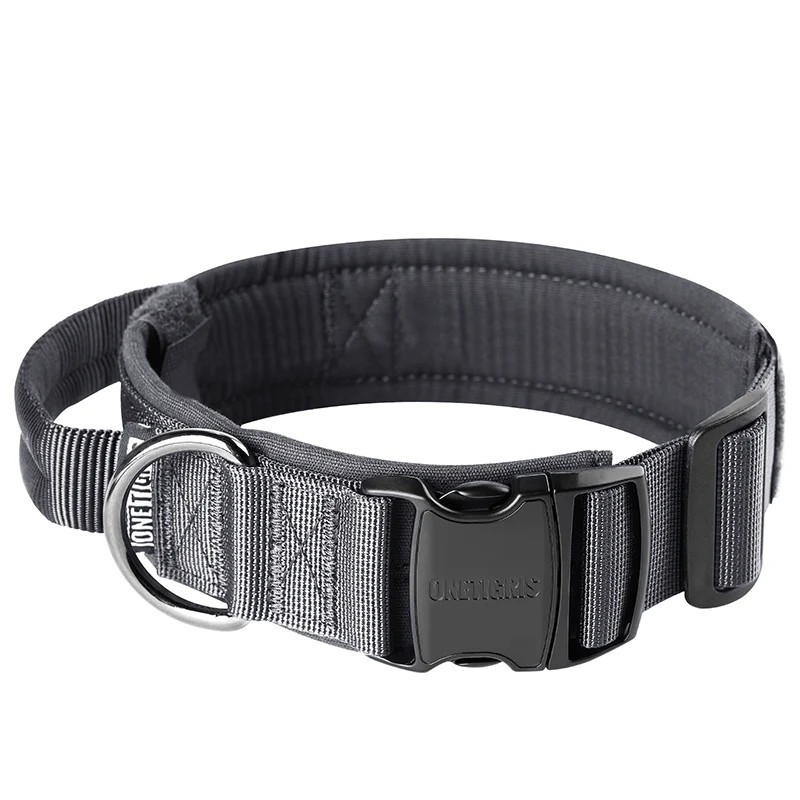 ONE TIGRIS DOG COLLAR 08 GREY SIZE L DG-GBT08A-GYL