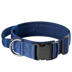 ONE TIGRIS DOG COLLAR 08 NAVY BLUE SIZE M DG-GBT08A-NBM