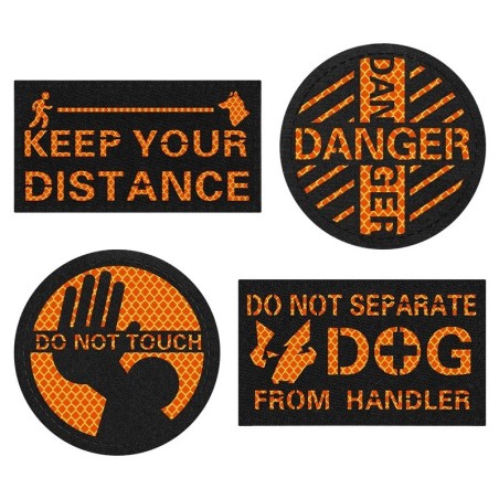 ONE TIGRIS HI-VIS DOG PATCH DG-MST95-BK