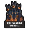 ONE TIGRIS DOBERMAN GANG MORALE PATCH BLACK DG-MST102A-BK