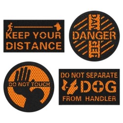 ONE TIGRIS HI-VIS DOG PATCH DG-MST95-BK