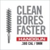 REAL AVID BORE-MAX SPEED BRUSH - .380 CAL / 9MM AVBMSB9MM