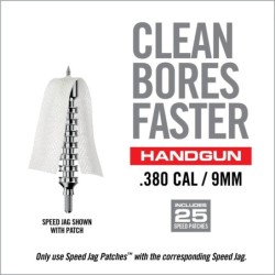 REAL AVID BORE-MAX SPEED JAG PATCHES - .380 CAL / 9MM AVBMJAG9MM