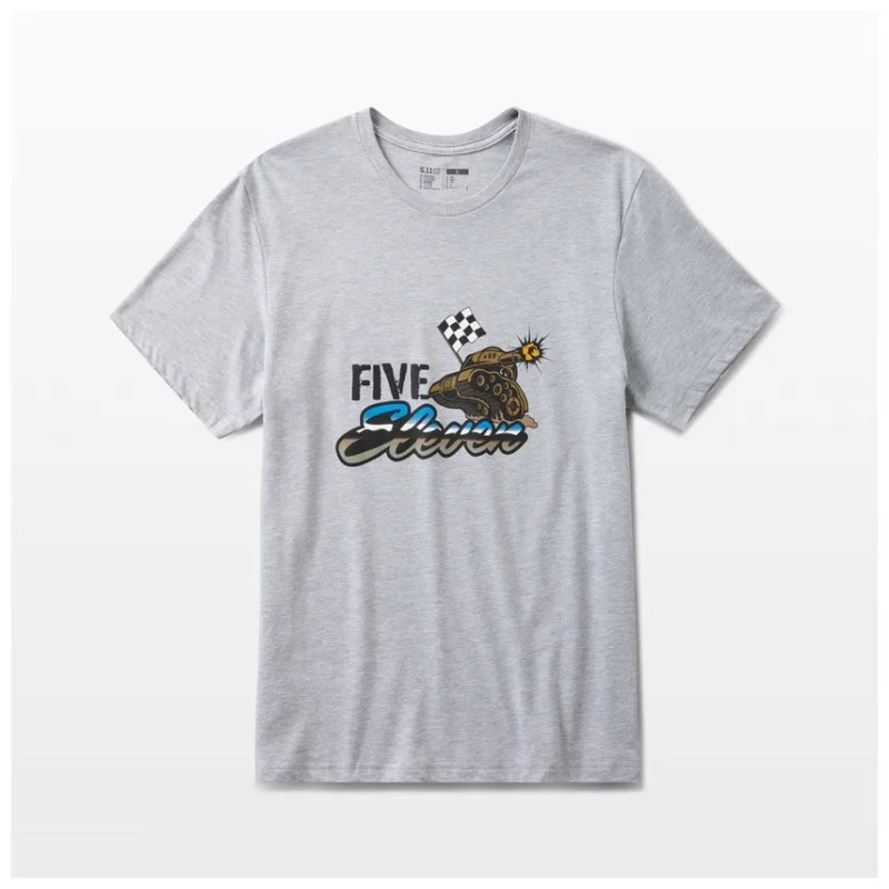 5.11 BATTLE RATTLE TANK SS TEE HEATHER